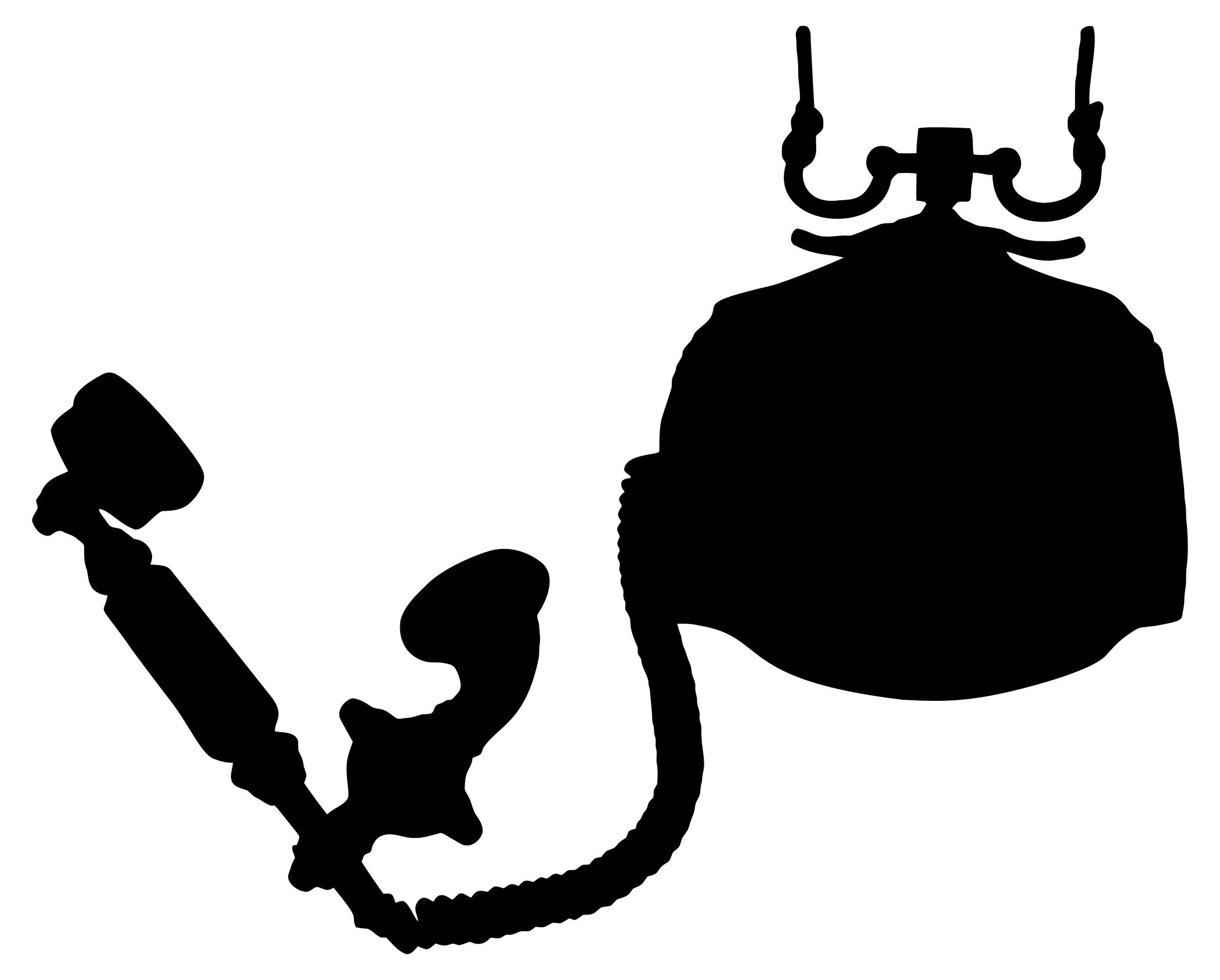 2103x1689 Vintage Style Telephone Silhouette 2 Clipart