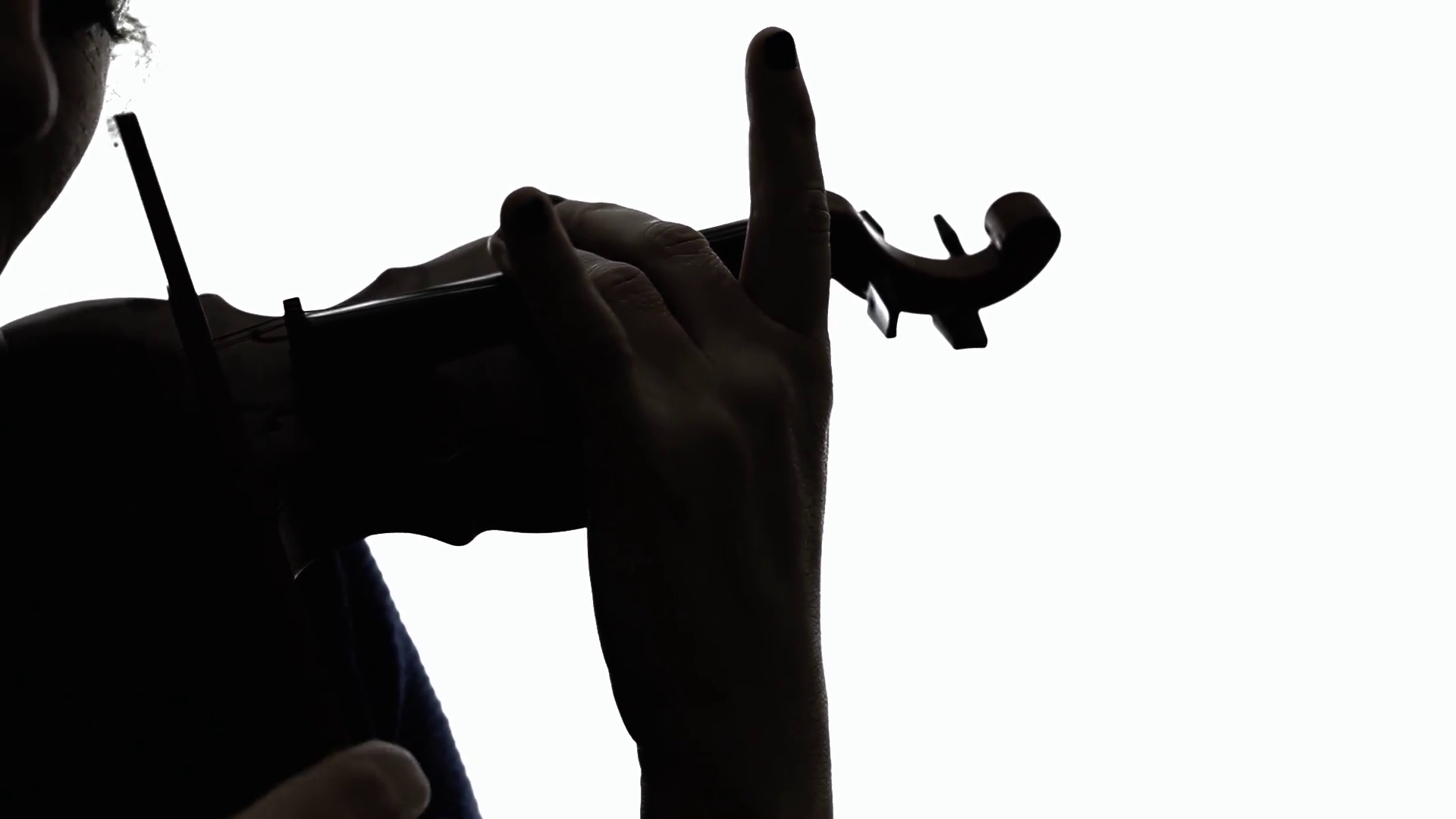 1920x1080 Silhouette Violin Woman Play Cu. The Silhouette Of A Woman Playing