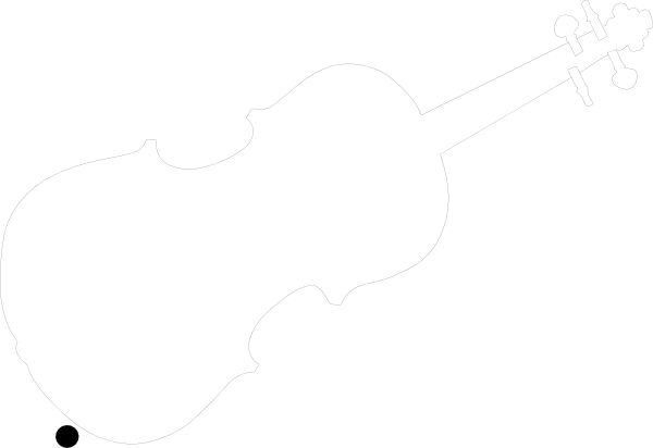 600x412 Violin Clipart Outline
