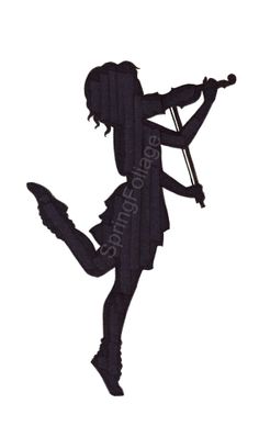 236x388 Drawn Violinist Silhouette