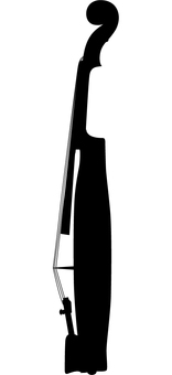 156x340 Free Cliparts Silhouette, Violin