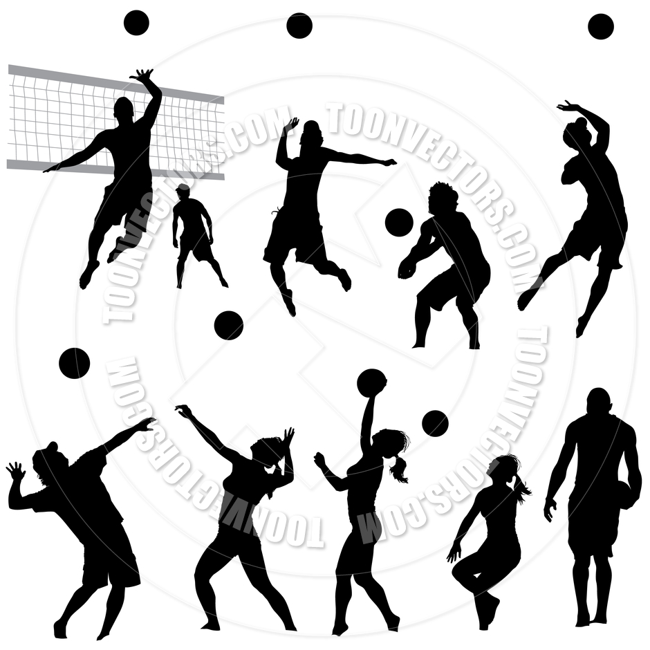 Silhouette Volleyball