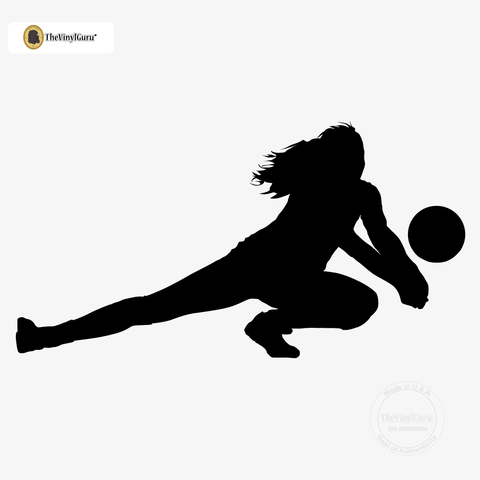 480x480 Volleyball Wall Sticker Decal