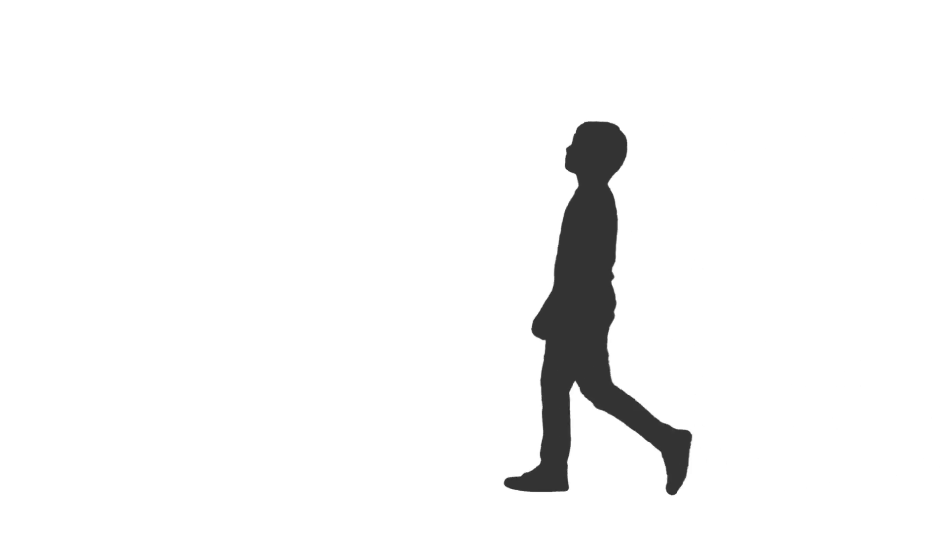 1920x1080 Silhouette Of Little Boy Walking Around Amp Watching Something, Full