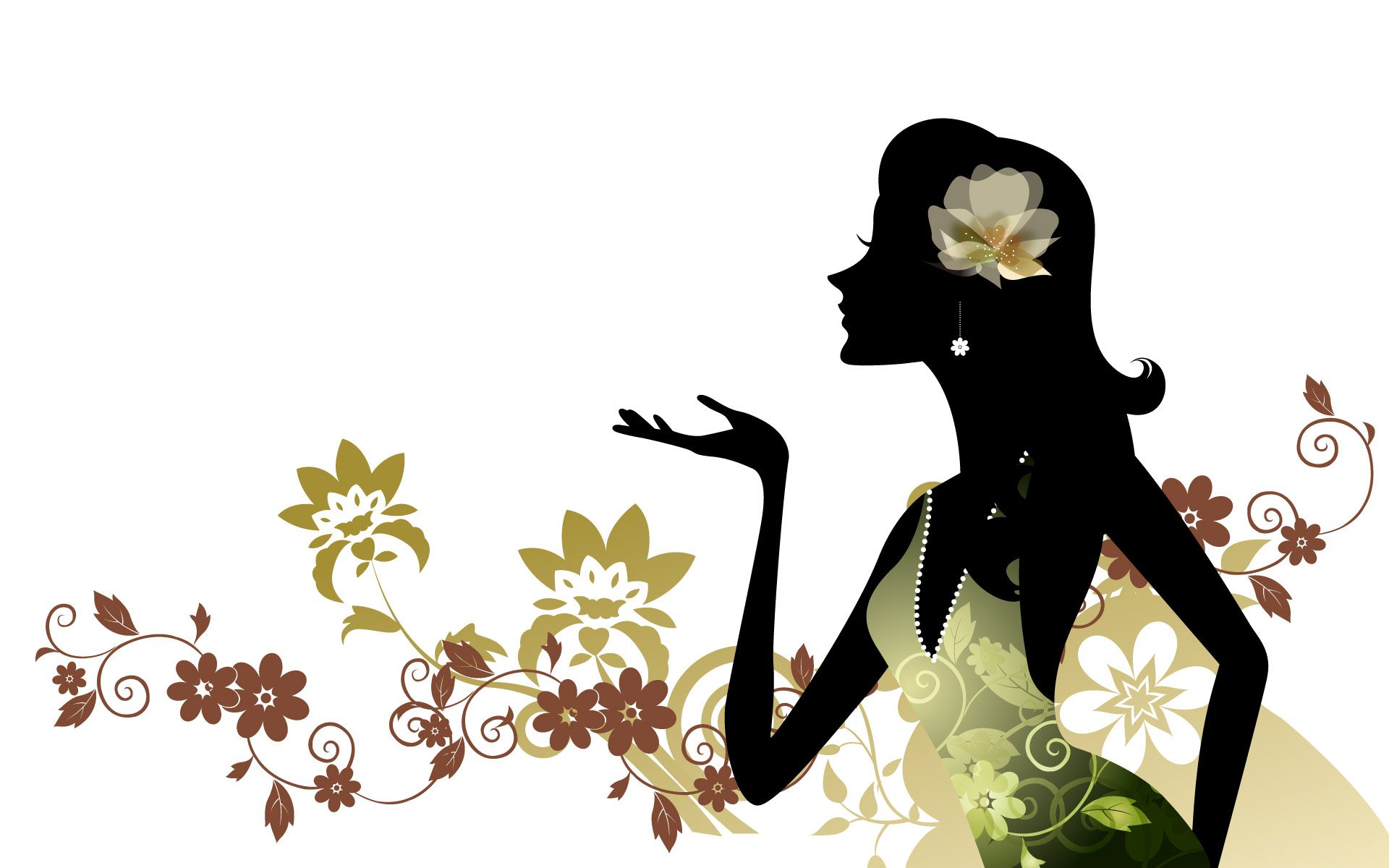 1920x1200 Girl Silhouette Art Girls Silhouettes
