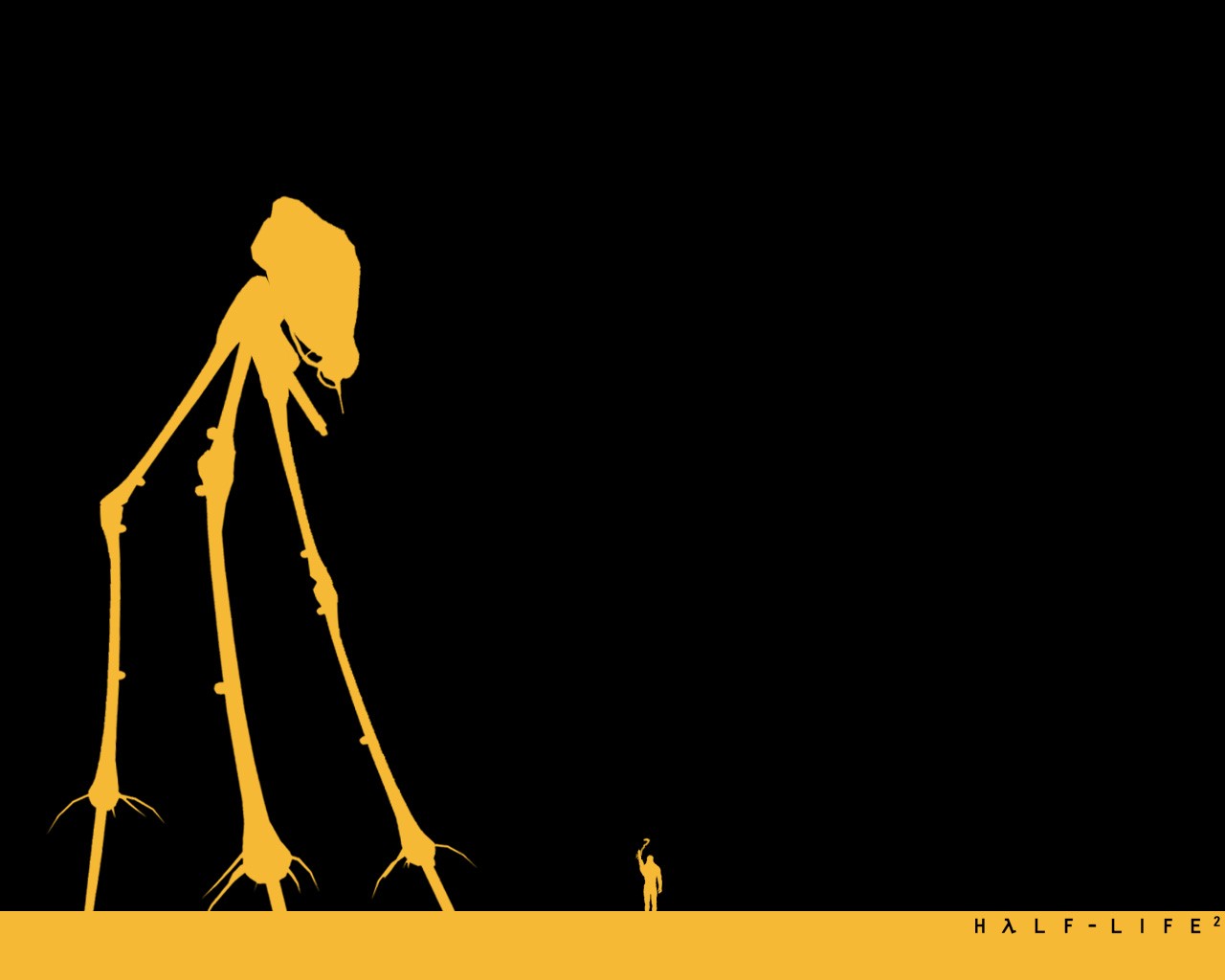 1280x1024 Wallpaper Illustration, Video Games, Silhouette, Half Life 2