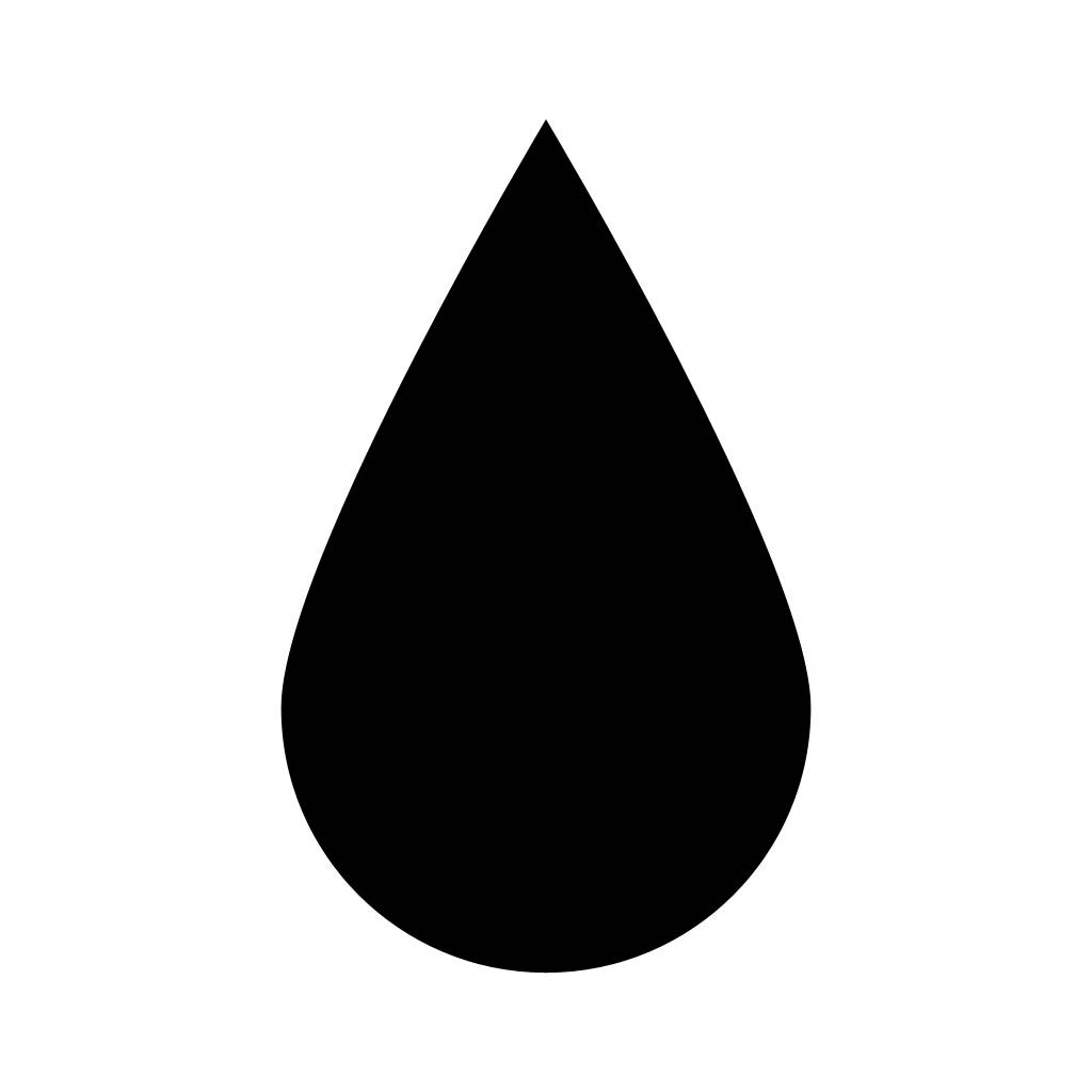 1024x1024 Water Drop Clipart Silhouette 4044338