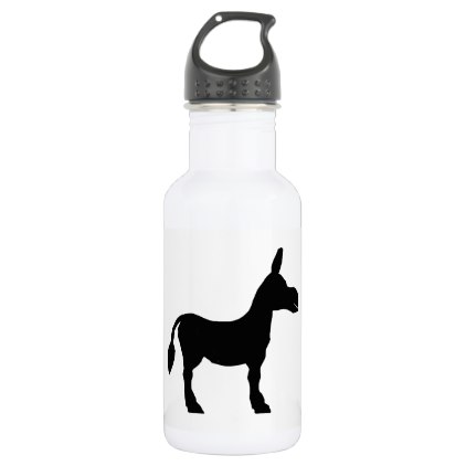 422x422 Donkey Silhouette Water Bottle Donkey