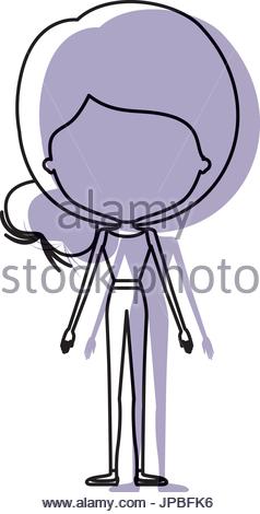 238x470 Watercolor Silhouette Skinny Faceless Woman In Dress