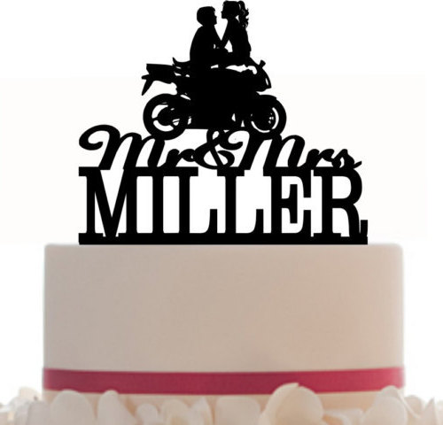 500x480 Custom Wedding Cake Topper Mrnd Mrs With Your Last Name,