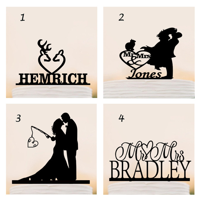 640x640 Personalized Mr Mrs Wedding Cake Topper Acrylic Cake Topper