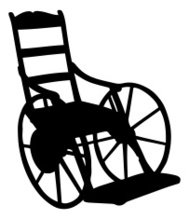 189x219 Old Fashioned Wheelchair Silhouette Premium Clipart