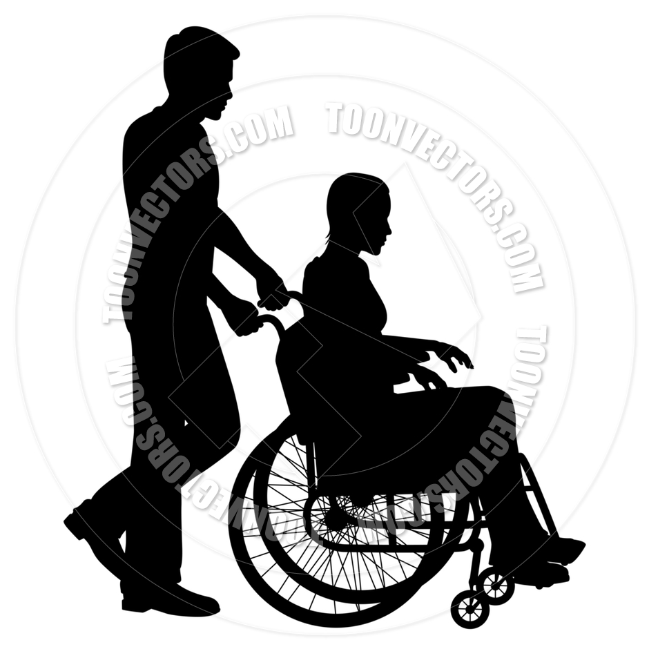 940x940 Patient In Wheelchair By Tawng Toon Vectors Eps