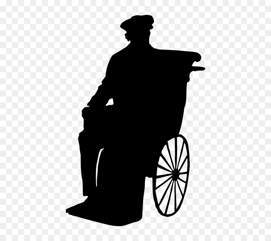 900x800 Silhouette Wheelchair Man