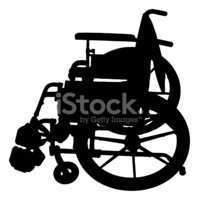 199x200 Wheelchair Silhouette Stock Vectors