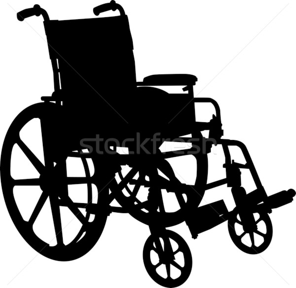 600x584 Wheelchair Silhouette Vector Illustration Lkeskinen ( 1669343