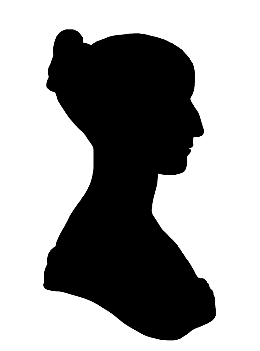 827x1117 Victorian Silhouette Clipart