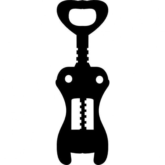 626x626 Wine Opener Silhouette Icons Free Download