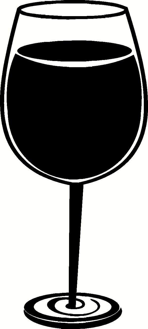 600x1327 White Silhouette Wine Glass