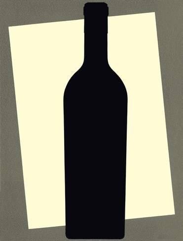 371x488 Bottle Silhouette Posters