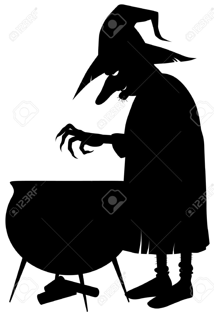 891x1300 Cauldron Silhouette Clipart