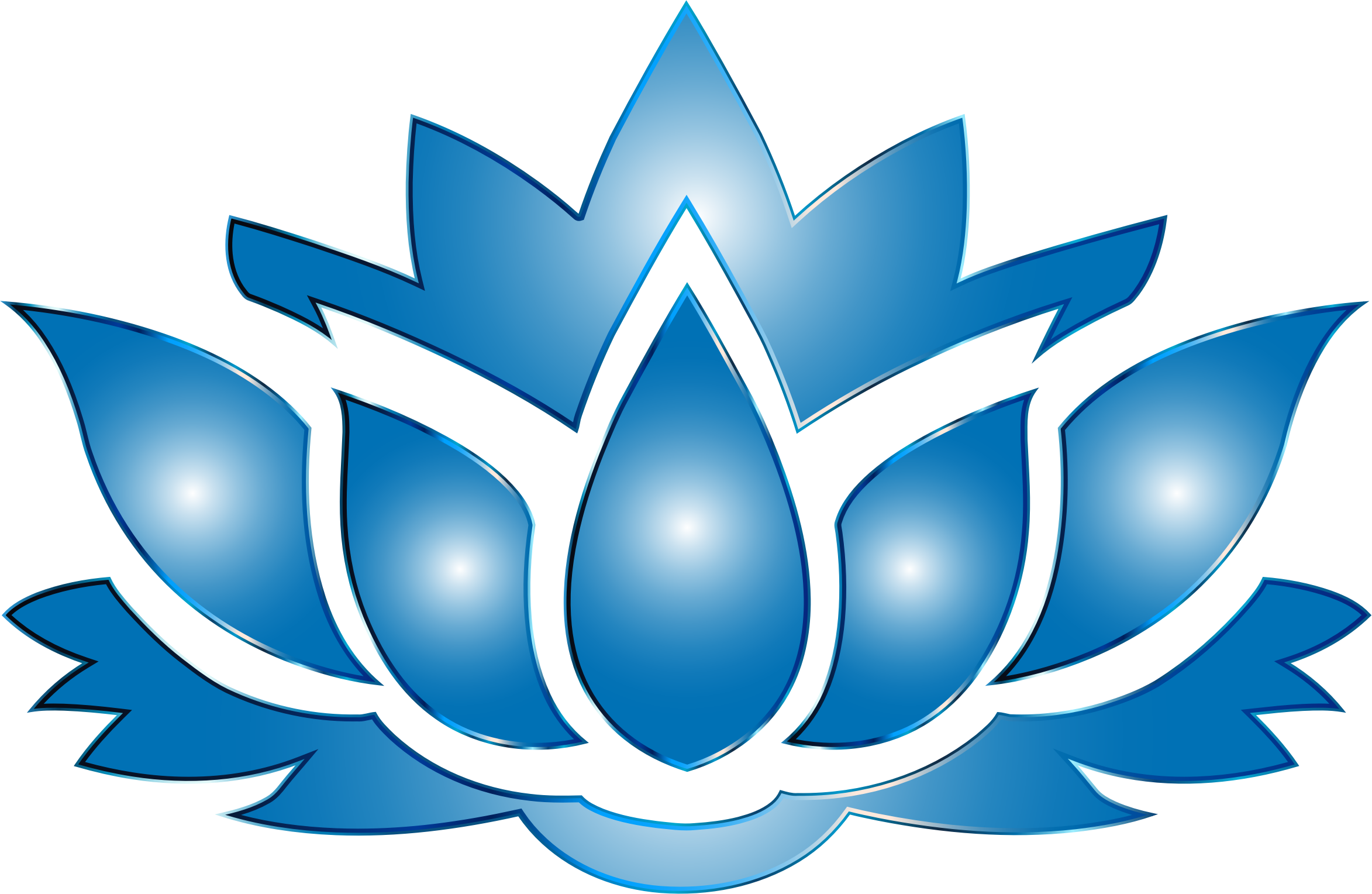 2346x1528 Ultramarine Lotus Flower Silhouette No Background Icons Png