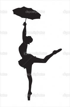 236x362 Silhouette ballerina with umbrella Silhouette Of The Ballerina