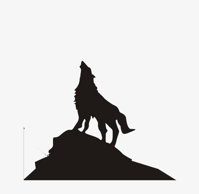 650x635 Wolf Silhouette On The Mountain, Alpine, Wolf, Zhang Hao Sky Png
