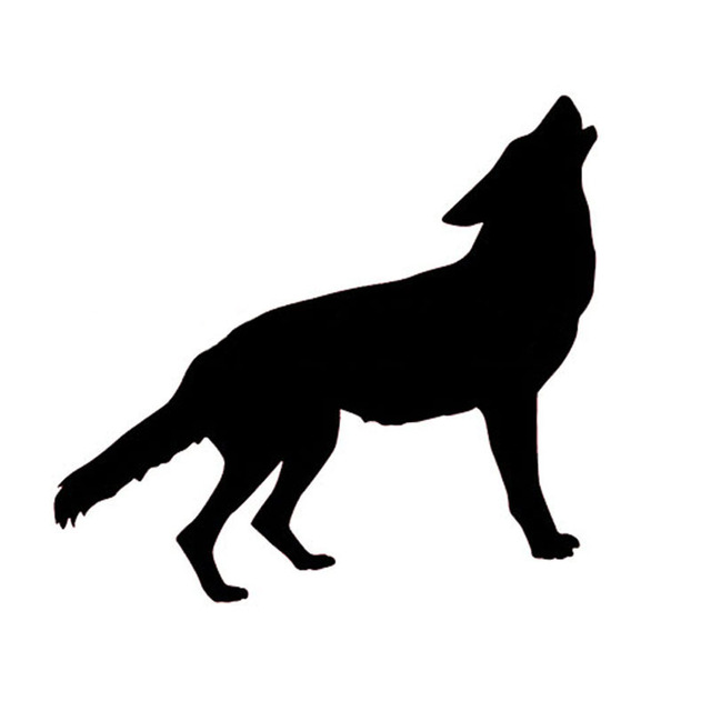 Silhouette Wolf Howling at GetDrawings | Free download