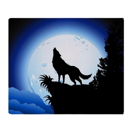 460x460 Howling Wolf Blankets