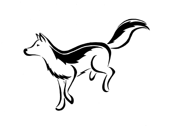 567x425 Running Wolf Tattoo