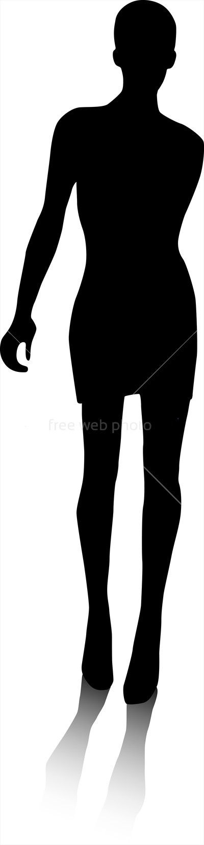 400x1652 Silhouette Of Fashion Woman Photo 3727 Download