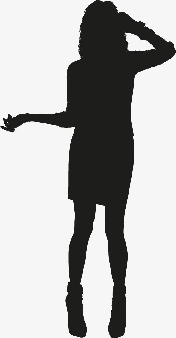 586x1125 Fashion Girl Silhouette, Woman Silhouette, Fashion, Women Png