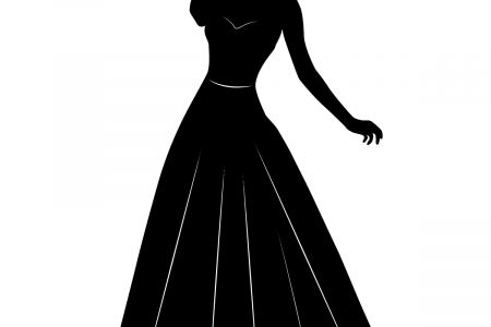450x300 Black Dress Clipart Woman Dress
