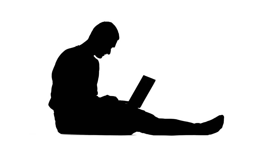 852x480 Silhouette Young Engineer Woman Reading Technical Drawings. Stock