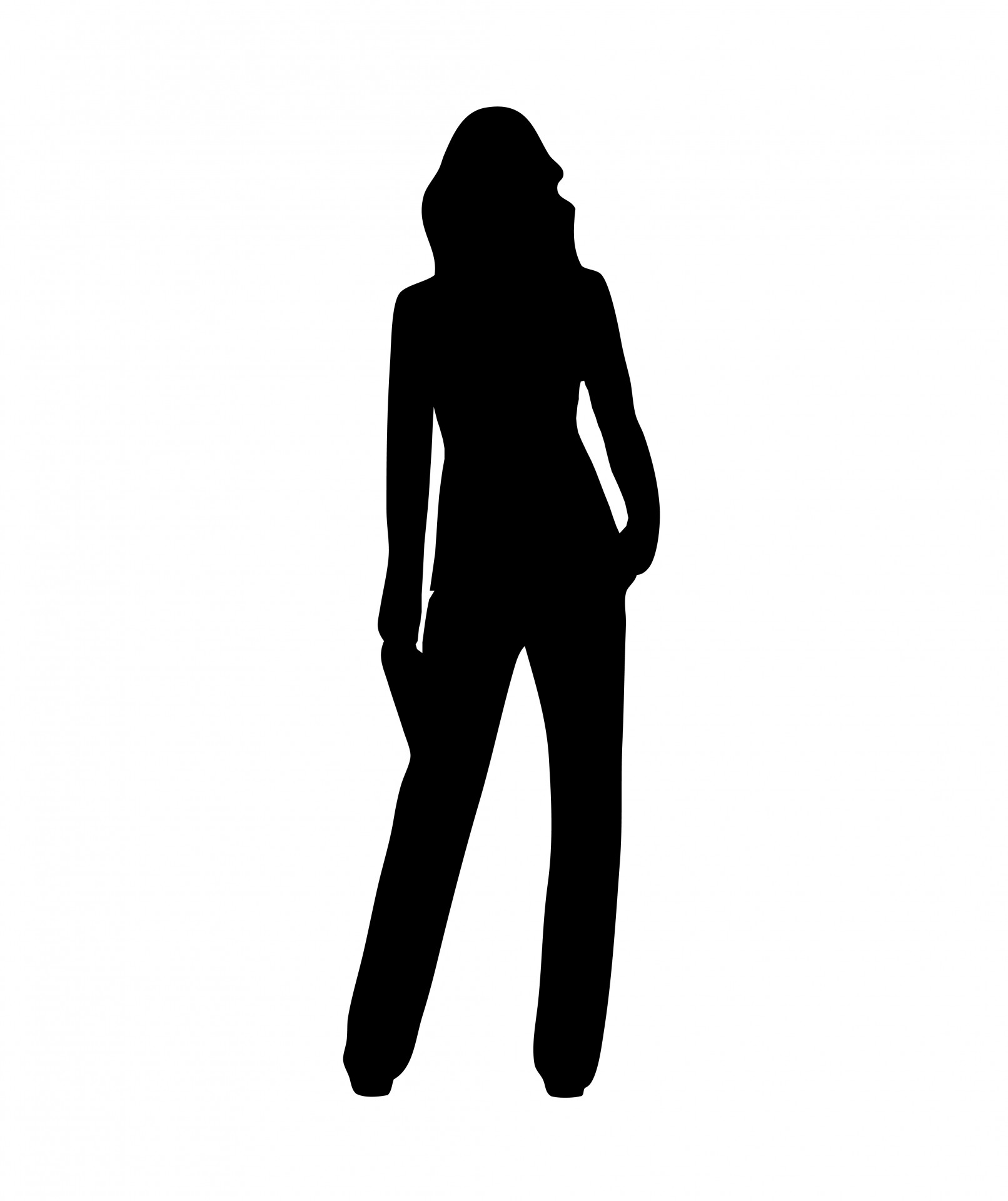 1612x1920 Woman Silhouette Free Stock Photo