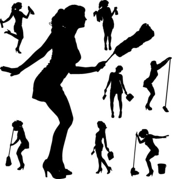 354x368 Woman Silhouette Free Vector Download (7,375 Free Vector)