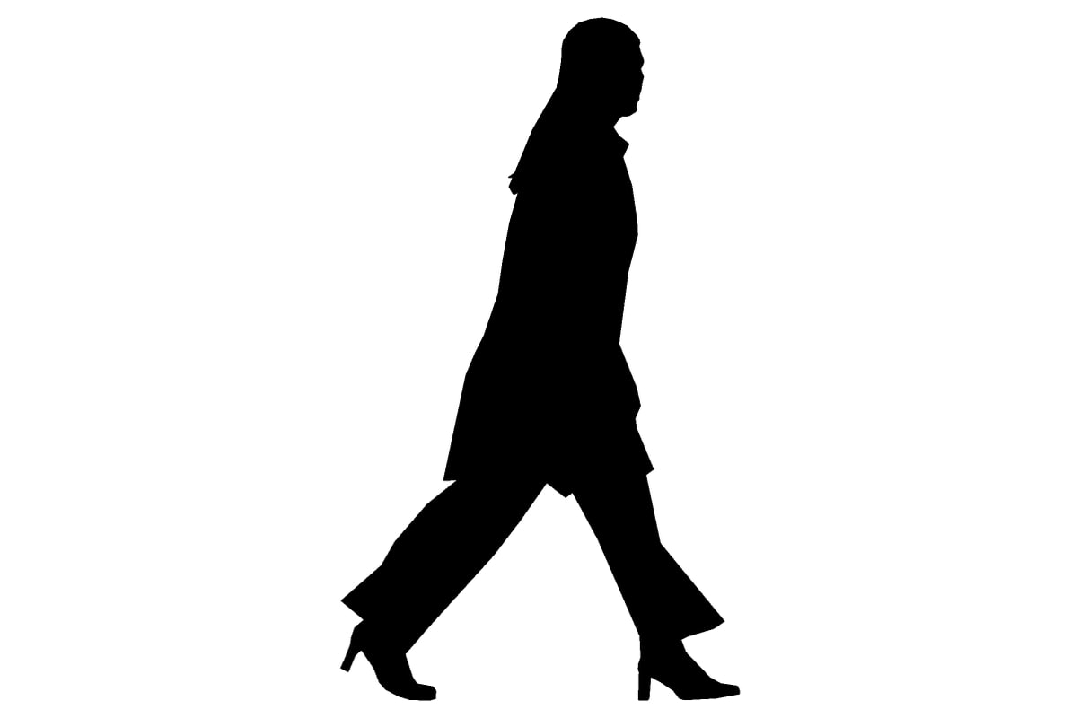 1203x800 Woman Walking Stride 3d Model