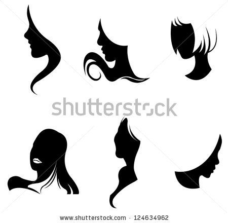 450x440 Facial Cuttable Silhouettes, Stenciling And Cards