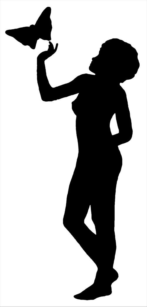 500x1045 Woman Silhouettes Woman Silhouette, Silhouettes And Wood Burning
