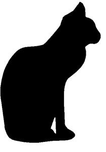 210x300 Handmade Wooden Black Cat Lawn Ornament Decoration