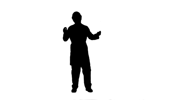 590x332 Silhouette Funny Dancing Construction Worker, Architect