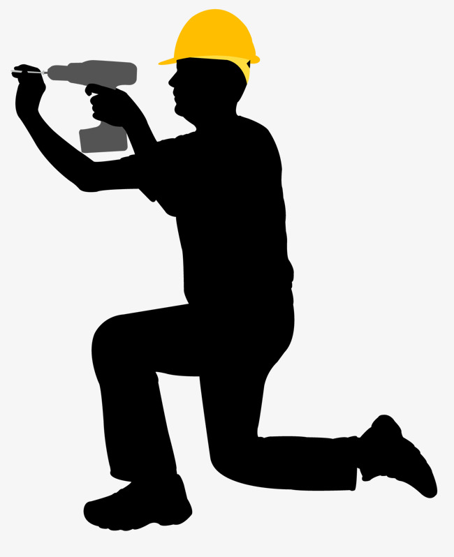 650x798 Take The Electrician Of The Decoration Of The Workers Silhouette