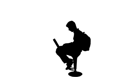 480x268 Silhouette Of Student Writing On Laptop