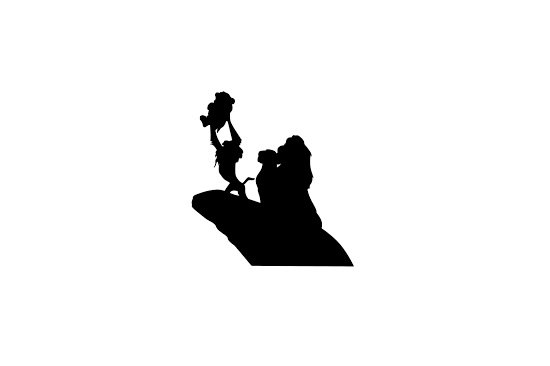 550x366 Lion King Simba Circle Of Life Silhouette Wall Decal