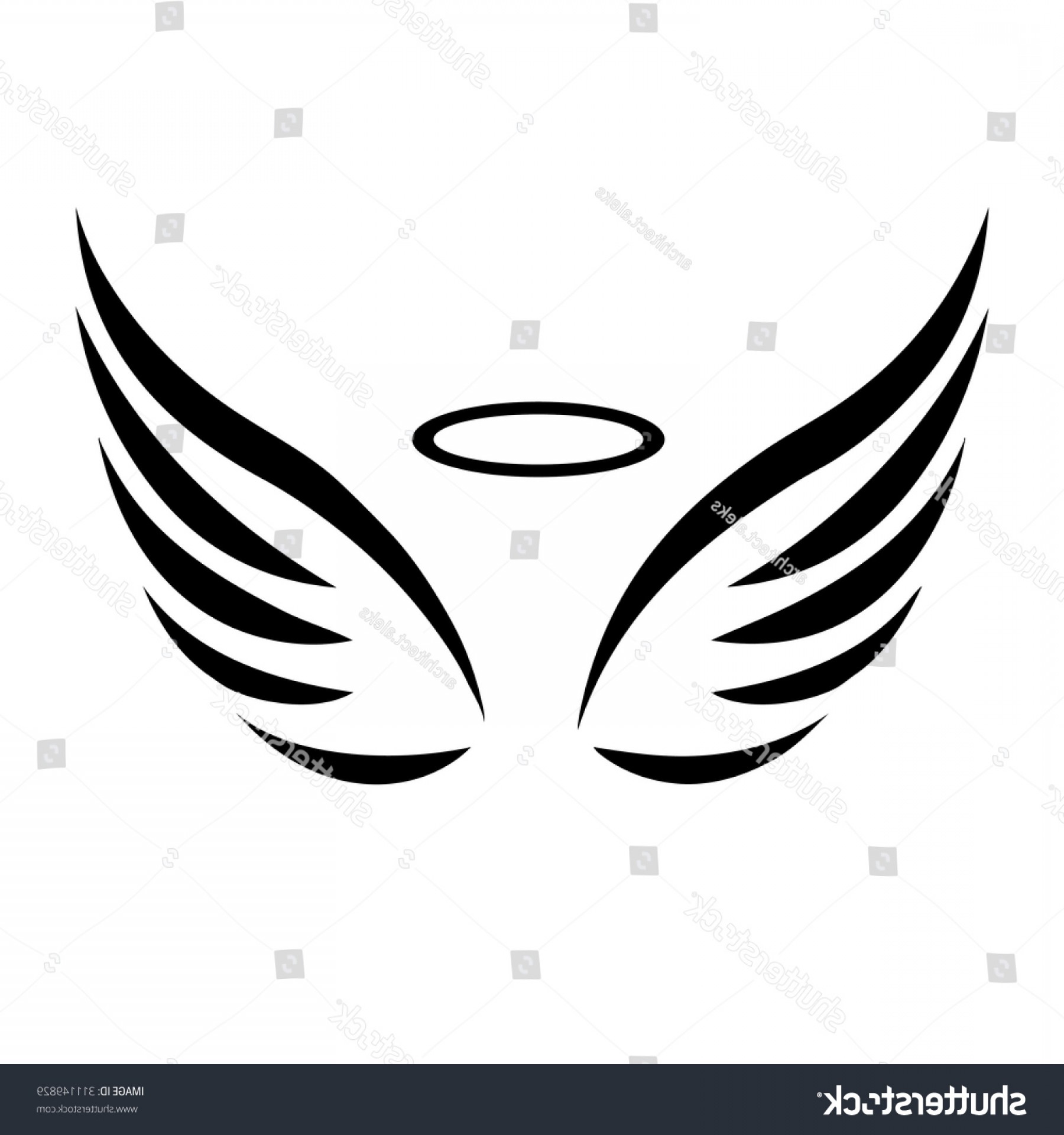 Simple Angel Silhouette at GetDrawings | Free download