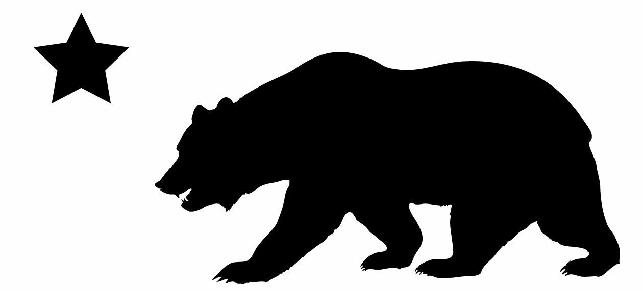 1260x572 Grizzly Bear Silhouette Clip Art. Excellent Sitting Bear Black