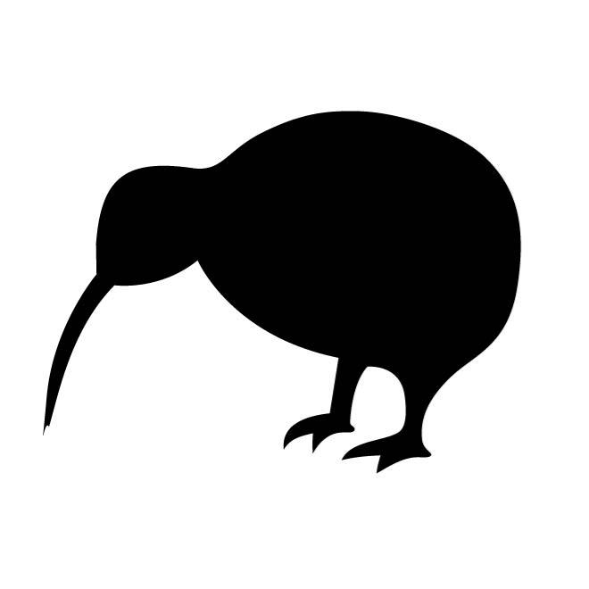 660x660 Kiwi Bird Silhouette