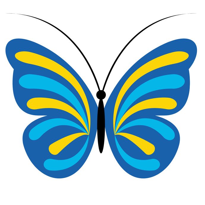 690x690 Abstract Butterfly Designs