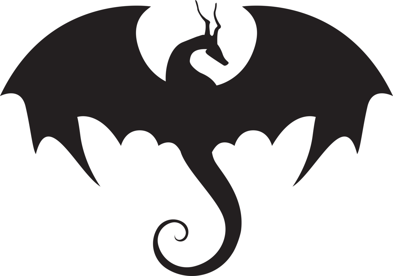 1280x900 Dragon Clipart Simple